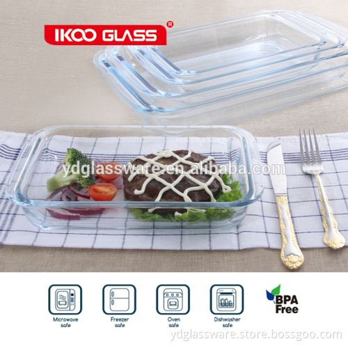 Rect.pyres borosilicate glass brownie bake dish